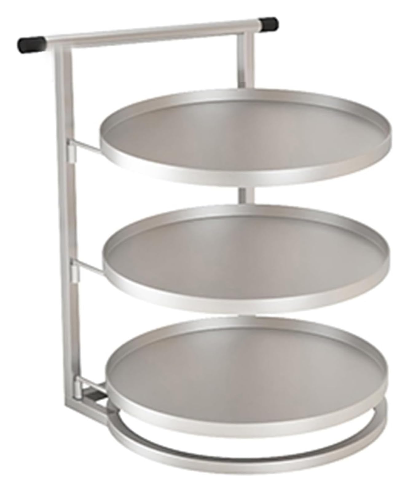 WOTZOV Wall Mounted Multi-Layer Food Sorting Tray For Hot Pot - 5-Tier Silver Side Dish Organizer, Space-Saving Kitchen Storage Solution，Silver 3 tier