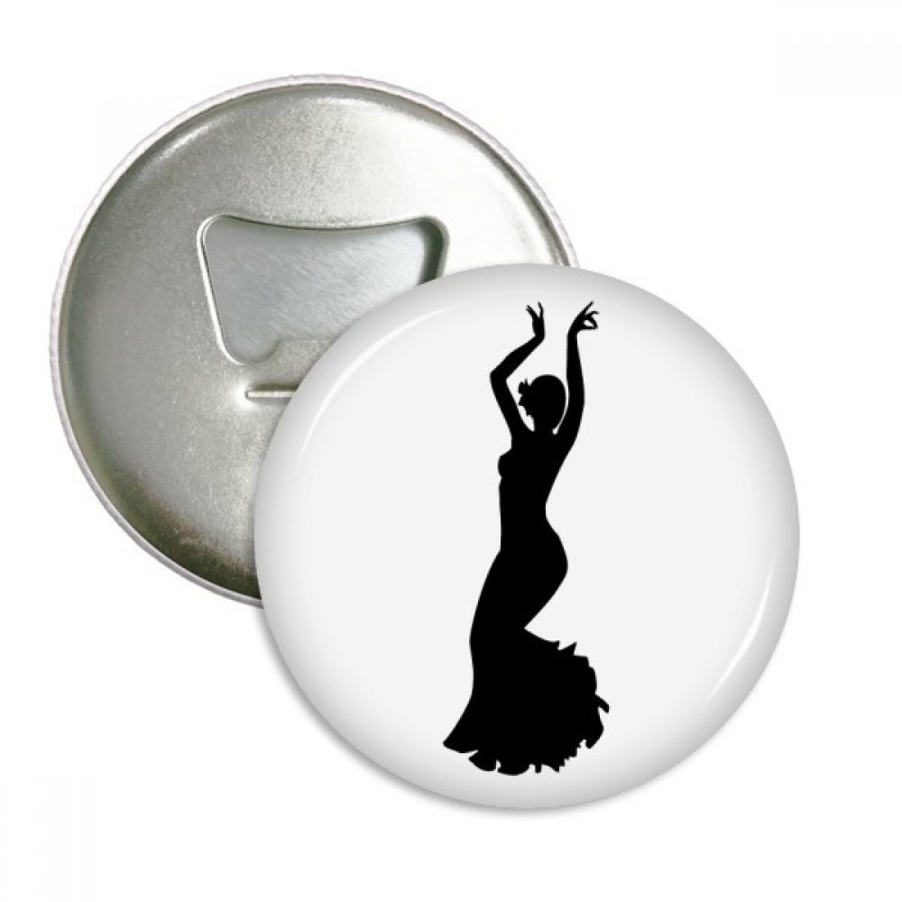Bouteille de Danse Folklorique Décapsuleur Aimant 3pcs Argent