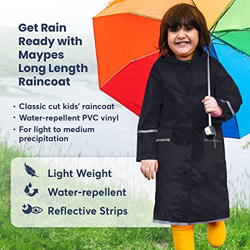 Kids Water Proof Rain Coat with Reflector - Juniors Premium Rain Jacket - Unisex3