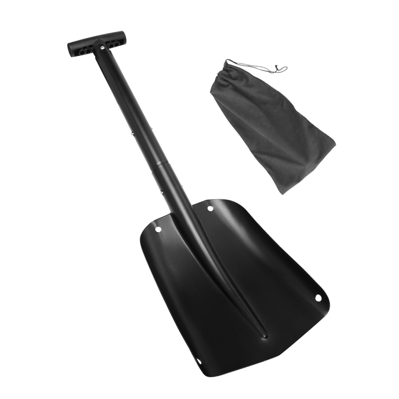 Abaodam Faltbare Schneeschaufel für Ergonomischer Abnehmbar und Platzsparend für Notfälle und Schneeräumung im Winter mit Stabiler Verbindung und Rutschfestem Design