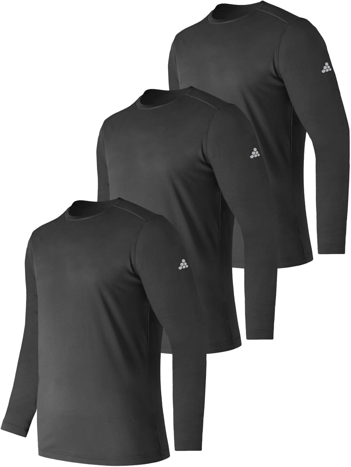 トップス Matching Long Sleeve Vitamin Mixture TEX2FIT 2-Pack Athletic Boys Long Sleeve Shirt with Quick