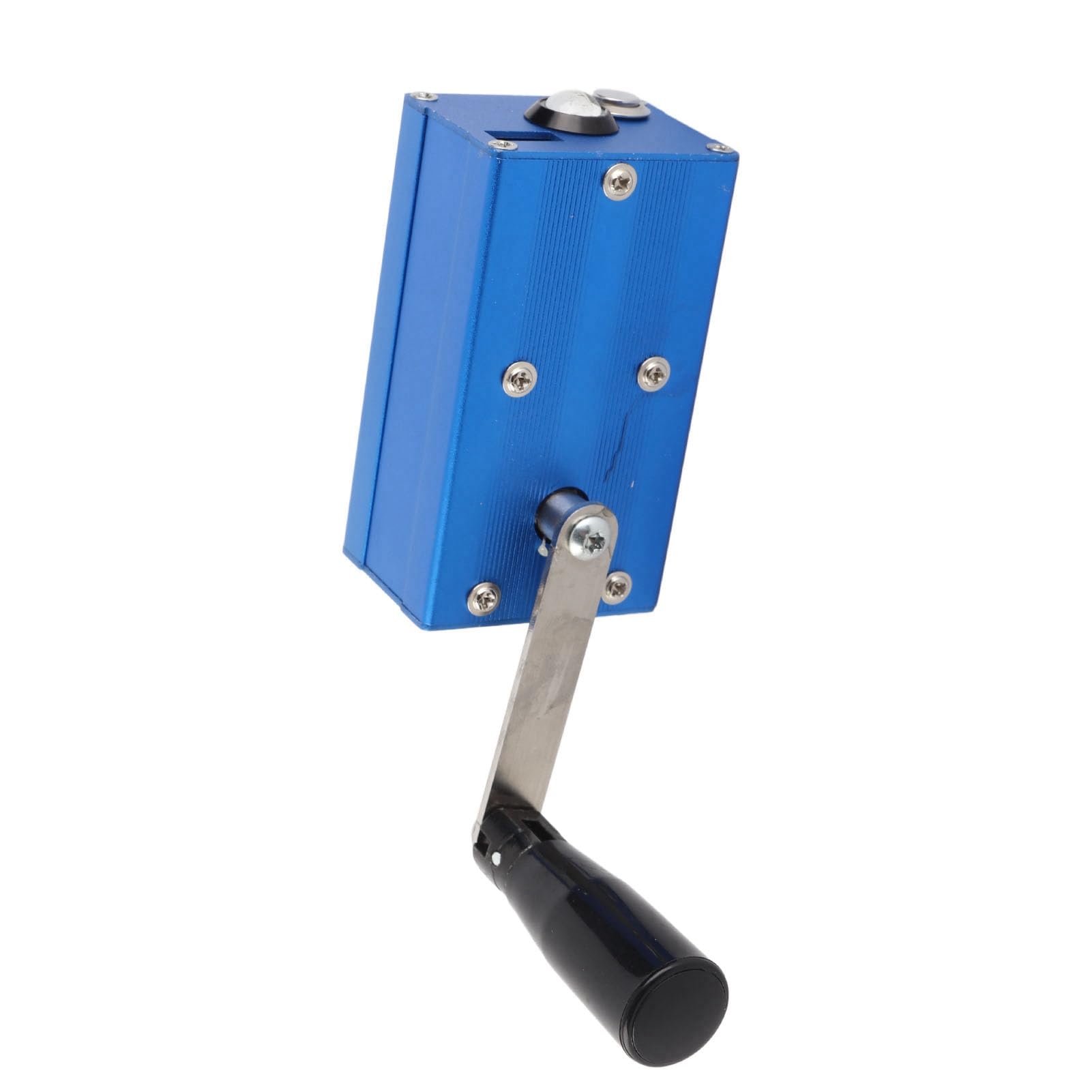 Generador de Manivela, Estación de Energía Portátil con Alarma SOS con Luz COB, Cargador de Emergencia de Aleación de Aluminio con Supercondensador de Salida de 3 W para Acampar, Viajes Al