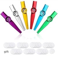 Algopix Similar Product 18 - 6 Metal Kazoo Musical Instruments with