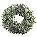 NAHUAA Boxwood Wreath for Front Door Decor, 17 inches Artificial Greenery Wreath Farmhouse Garland Home Office Housewarming Gift Greenery Decorations