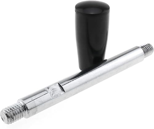 Miniatura 3 de E-outstanding Manijas de sujeción negras M8 x 4.567 in, rosca M8, 4.567 in de longitud, mango de grúa giratoria, mango de agarre para volante,