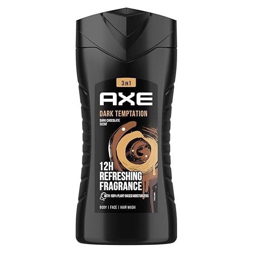 Axe Gel de ducha 8.45oz (8.5 fl oz) Dark Temptation paquete de 3