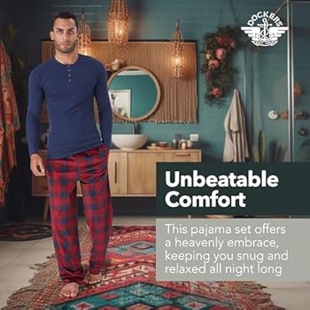 Garqitwan Pijama Para Hombre De Dos Piezas, Conjunto De Pijama De
