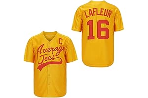 Men's #16 Peter Lafleur Dodgeball Hip Hop Movie Baseball Jerseys