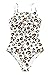 CUPSHE Women's One Piece Swimsuit Square Neck Leopard Print Low Back Swimwear Bathing Suits Multicolored XL