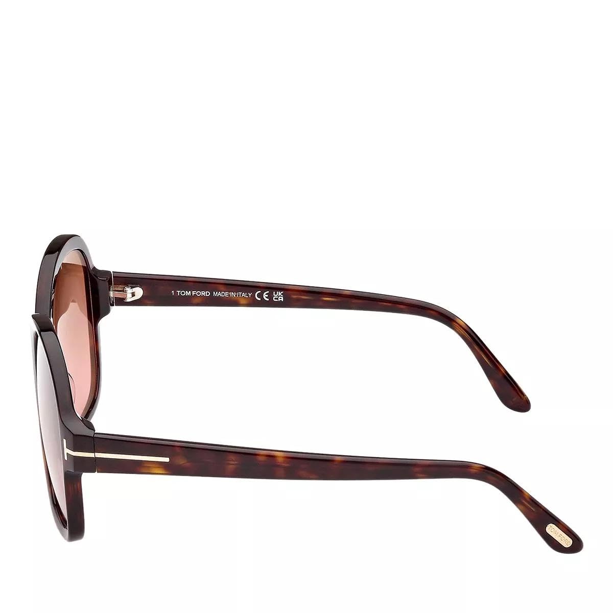Lunettes De Soleil Tom Ford TF 343 Milena - Couleur Havana Dégradé, Verres Marron, 56F, 59-15, Neuves Avec étiquettes