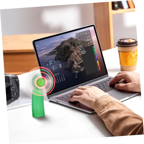 Mini ventilador de mano infantil con luces brillantes LED, pack de 4 unidades 5