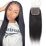 QTHAIR 14a Brazilian Straight Human Hair Wigs Bundles for Black Women (22”, 4x4 Lace Closure)