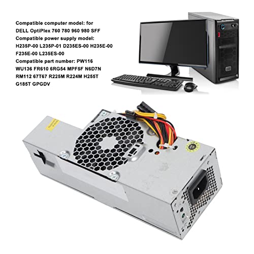 Alimentation PC 235 W compacte et silencieuse pour boîtier SFF