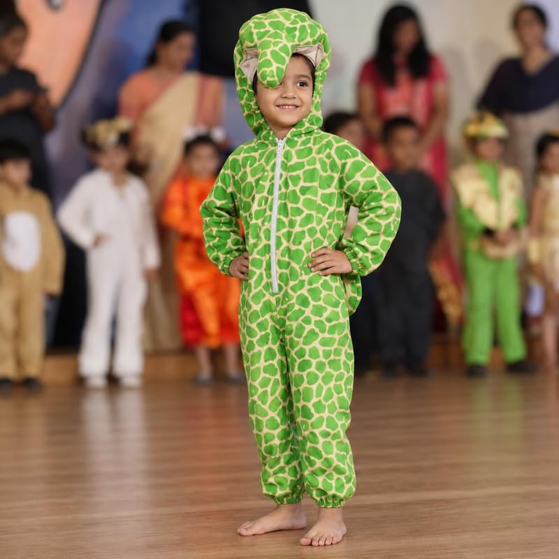Image of Animal Costume for Kids | Plush Fancy Dress Costume for Boys & Girls |School Fancy Dress, Annual Day, Jungle Theme, Role Play, Halloween & Birthday Party