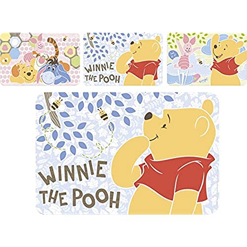 HOME Set de 12 sets de table en polypropylène Disney Winnie Sweet