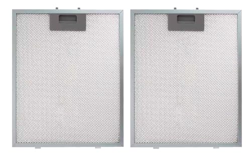 MIRTUX 2 x Filtro de aluminio para campana extractora de cocina. Medidas 320 x 260 cms. Compatible...