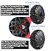 2 Pack 30CM/11.8'' PU Solid Rubber Tire for Power Wheels Alligator Tires Wheels Upgrade,1.2CM/0.47in Aperture Front/Rear Gator Wheel for Car/SUV/UTV/ATV Replacement Parts,Free Coupler (11.8in tires)