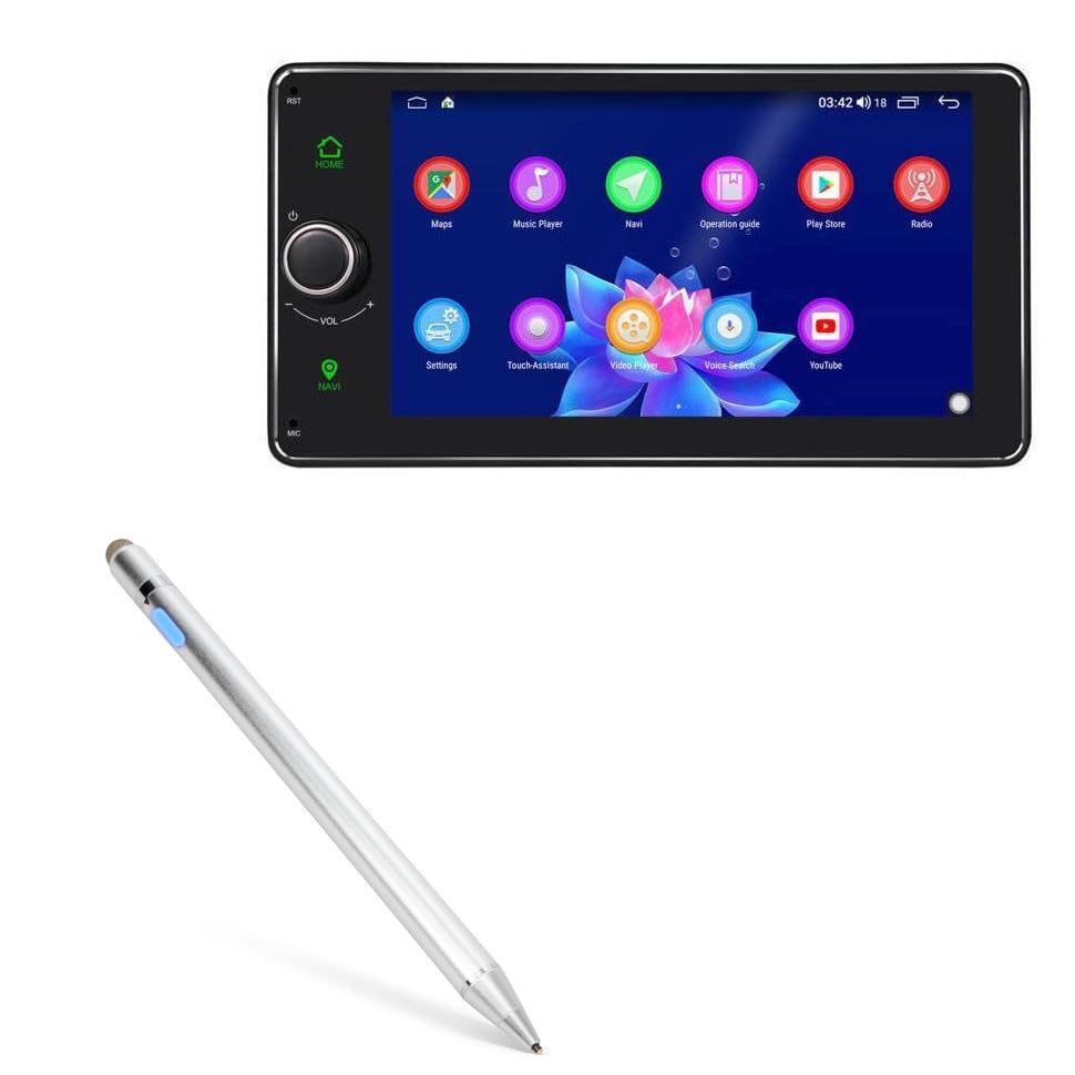 BoxWave AccuPoint Active Stylus in metallic silver