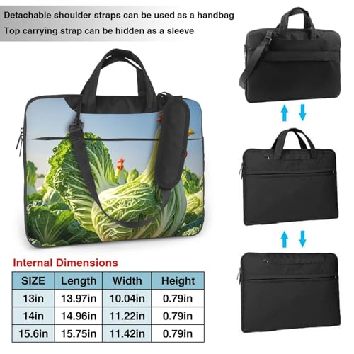 Bolso maletín para laptop Baicai unisex 14 pulgadas miniatura 4