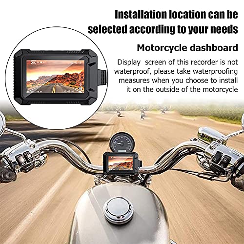 Câmera De Traço De Motocicleta De 3 Polegadas Com GPS, 150 ° Lente De Ângulo Larga, Lente De Visão N