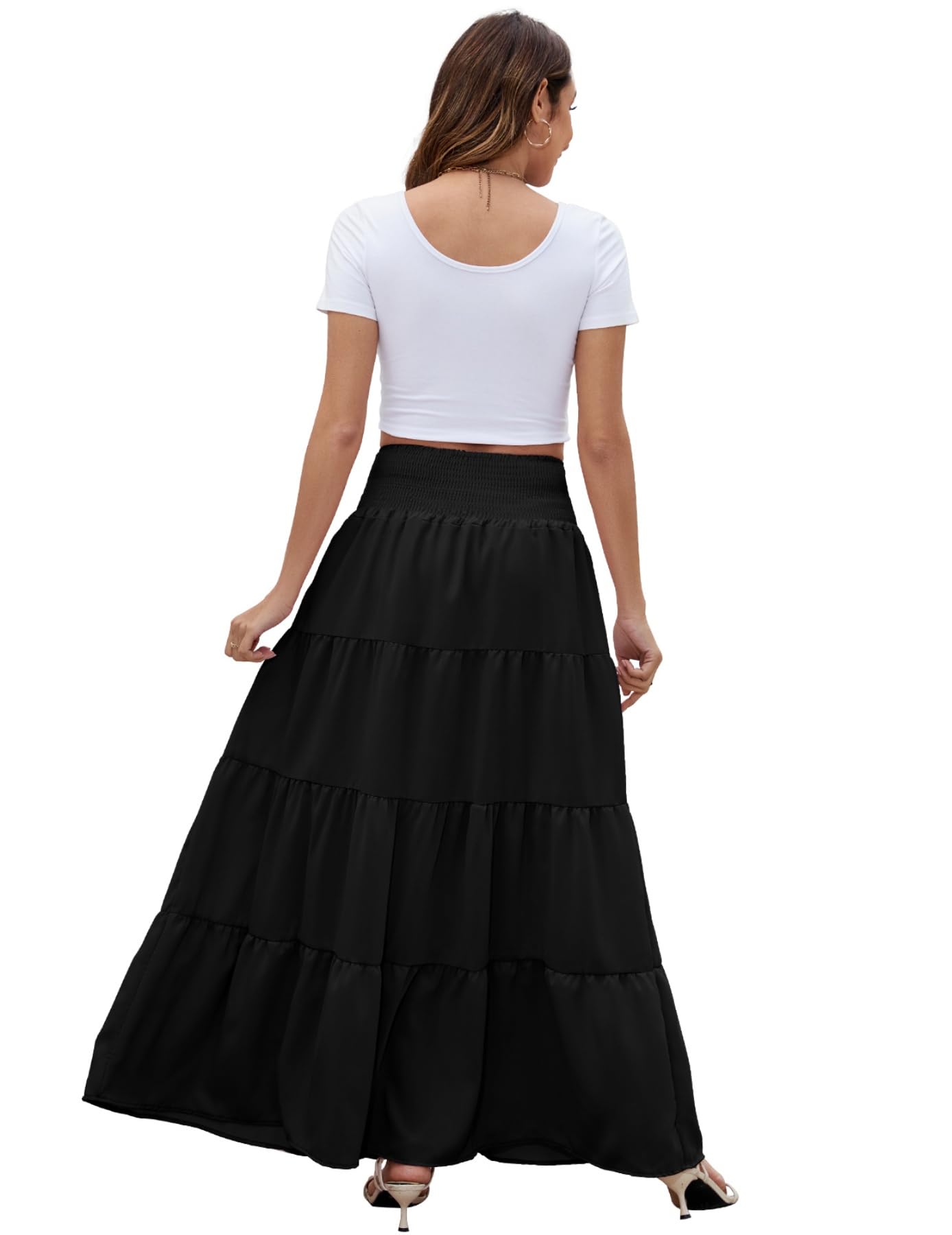 Gonna Donna per Le Vacanze in Spiaggia Gonne Lunghe 2 in 1 Gonna Lunga con Elastico in Vita E Gonne Estive Eleganti Adatte per Scene Casual in Riva al Mare Taglie Multiple