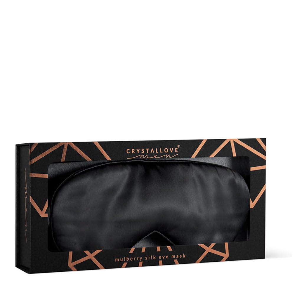 CRYSTALLOVE MEN Silk Eye Band – Black