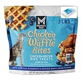 Member Mark Chicken & Waffle Bites Chicken Recipe Dog Treats, 48 oz. No Artificial Flavors, Colors, or Preservatives (Included Bonus Pocket Tissue Pack)