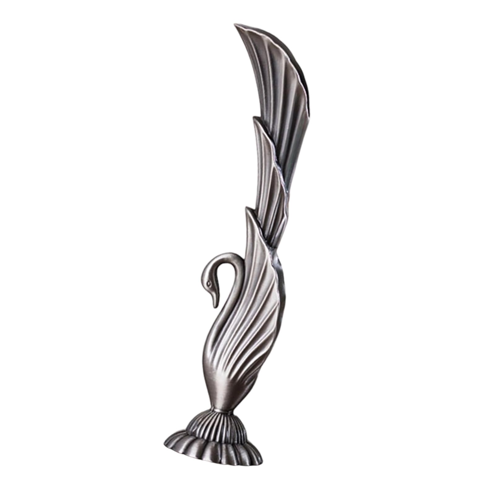 Peacocks Carving Decorative Vases Cast Metal Flower Container with Intricate Carvings for Living Space Decors Vintage Peacocks Vases