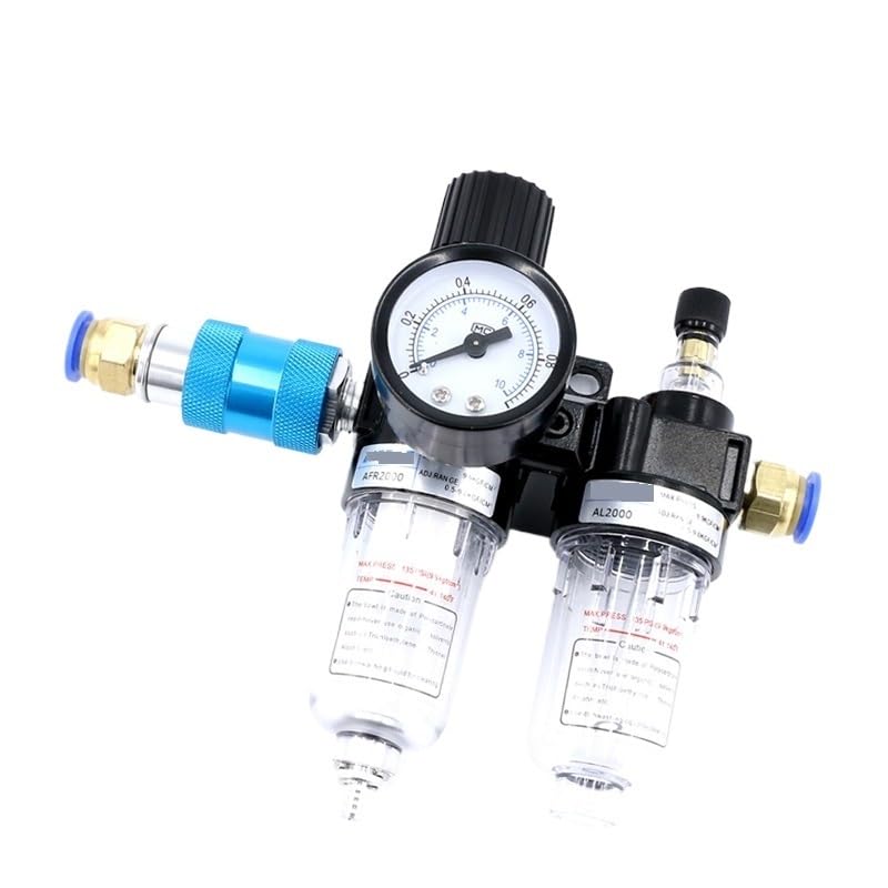Sprężarka powietrza separator oleju i wody pompa powietrza pneumatyczny filtr powietrza dwuczęściowy reduktor ciśnienia AFR2000 (M-S-8mm, AFC2000)