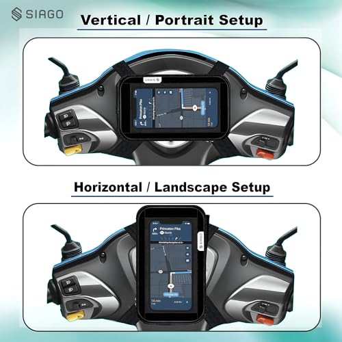 SIAGO Premium Mobile Holder for Scooty/Motorcycle, Black - Image 6