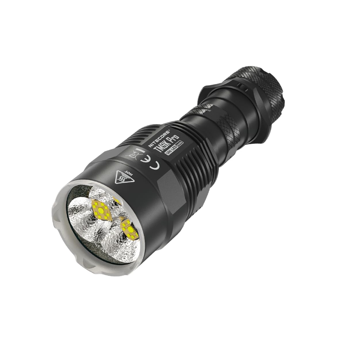Lampe Vélo Nitecore 1800 Lumens - Portée 170m - 4 Niveaux Lumière - Modes Ville, Sentier, Route - Noir, 109.3mm