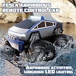 RC Voiture,Amphibious Remote Control Voiture Imperméable Monster Truck,4WD Tous les véhicules hors-route 2.4GHZ,1:18Hobby à échelle Monster Truck Toys,RC Rock Crawler pour les garçons filles Enfants Âge 6 7 8 9 10+(Bleu)