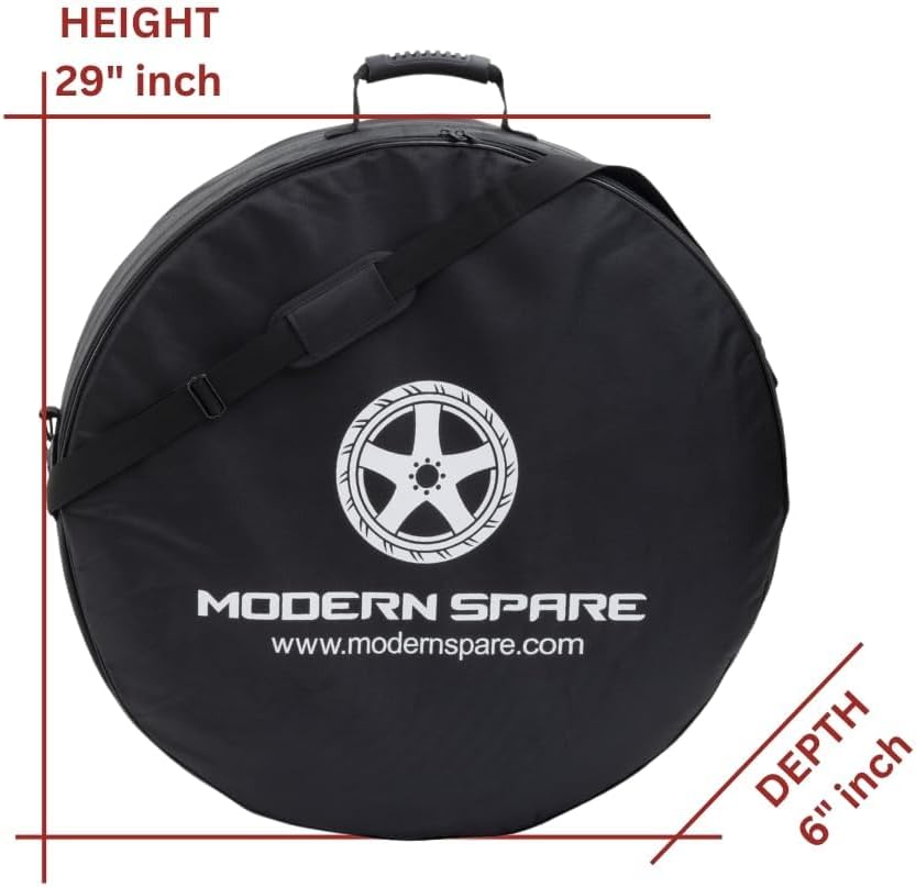 Modern Spare Complete Compact Spare Tire Kit With Carrying Case - Fits 2017-2026 Tesla Model S