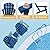 IVY&LANE Folding-Adirondack-Chairs-Set-of-2 | HDPE Plastic | Outdoor Fire Pit Chair with Cup Holder | Blue | Poly | Weather Resistant | for Patio Deck Poolside Garden Beach