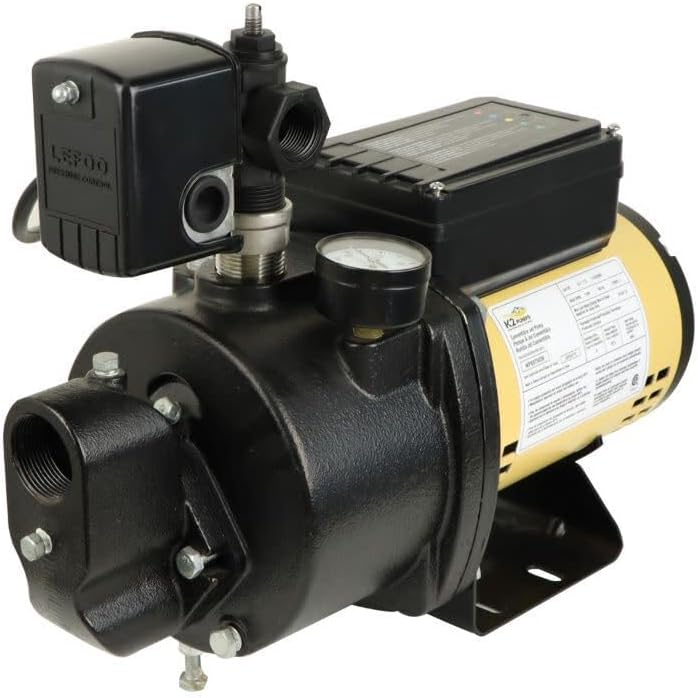 K2 Pumps WPD07502K, 3/4HP Cast Iron Convertible Jet Pump w/LED Diagnostics Panel