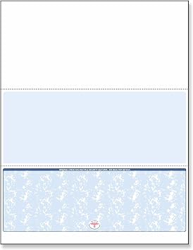 NextDayLabels Blank Check Stock Blue Bottom Pack of 101