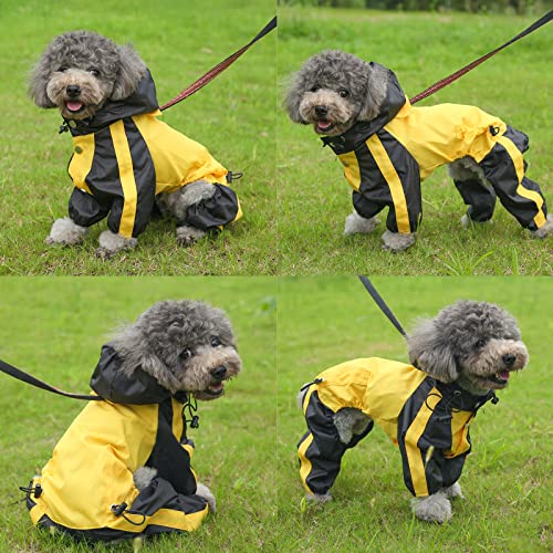 Dog Raincoats For Large Dogs, Dog Raincoat Pet Waterproof Rain Jacket With Hood, Waterproof Dog Raincoat Hooded Slicker Poncho, Rain Poncho Jacket For Small Medium Large Dogs (X-Small, Yellow) #TOP6