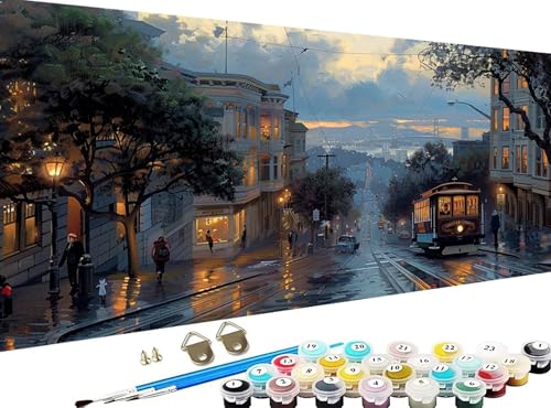 G s lp DIY yCgoCio[ ʂ h G fW^GZbg uVƃANGt hG l̃NtgANeBreB Paint by Numbers z[ NX}X  av[g 90x180cm