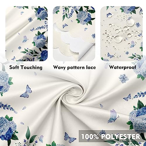 Eikione Round Tablecloth, Summer Tablecloths Polyester Waterproof Stain Wrinkle Free, Indoor and Outdoor Table Cover for Kitchen Party Dining Table by Eikione - Image 4