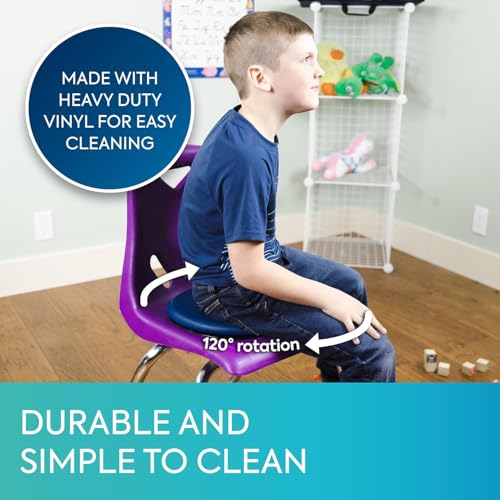 Image of BouncyBand Sit & Twist Active (Pack of 10) Seat Cushion - 12 inch D | Cushion for Kids Up to 300lbs - Sensory Tool Promotes Active Learning and Improves Focus and Productivity