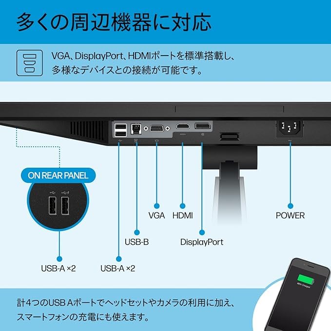 Amazon.co.jp: 【整備済み品】 H P モニター E22 G4 21.5インチ 3辺狭