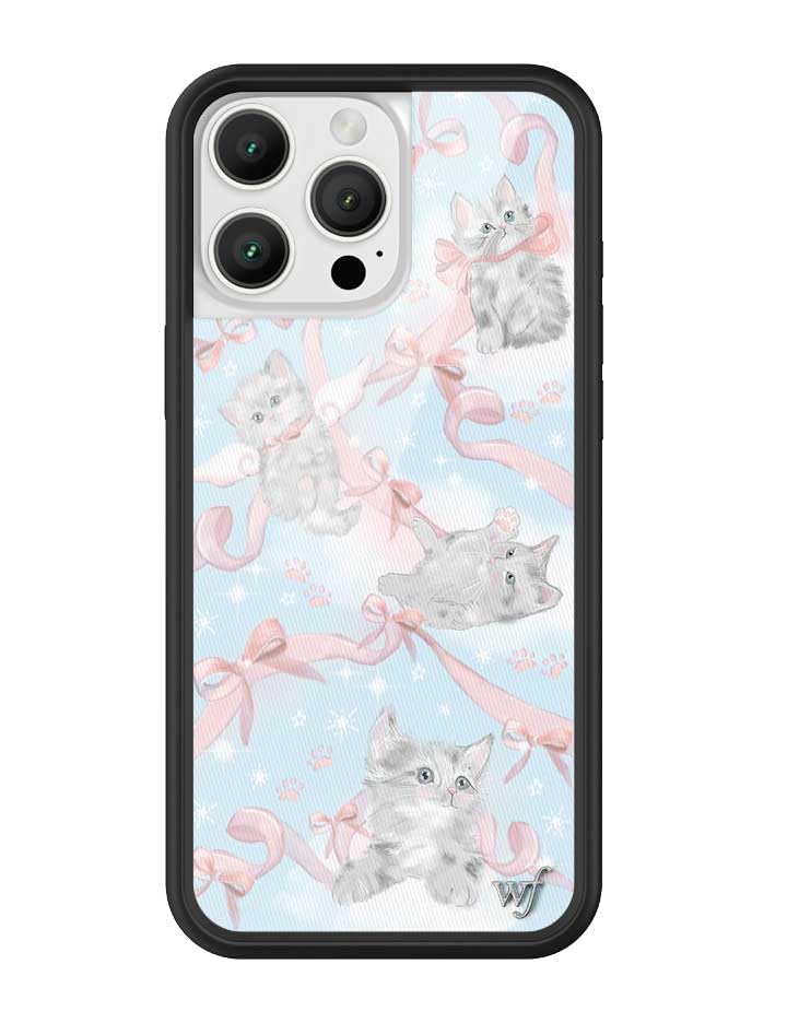 Image of Wildflower Cases - Compatible with iPhone 16 Pro Max | Protective Bumper, 6.5ft Drop Test Certified, Women Owned Small Business | Kitten Around