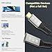 Angusplay USB C Thunderbolt 4 Extension Cable, 40Gbps Transfer / 8K Display / 100W Charging Compatible with Thunderbolt 4/3, USB4/3, Type C, for Mac MacBook Pro, External SSD eGPU Extender m/f 2.6 ft