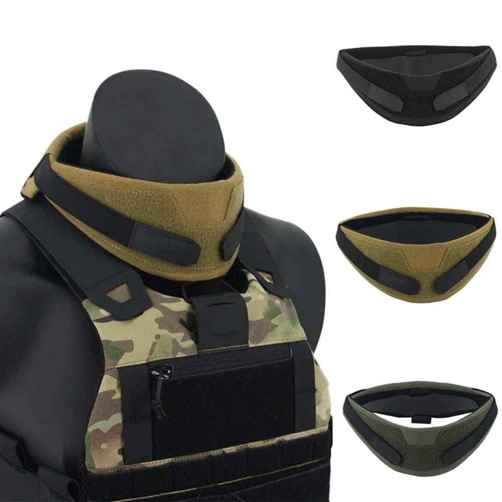 coonitac Collar ProtectorNeck Protector for FCSK JPC 6094 VULPO and Other Tactical VestsProtective Scarf (TAN)