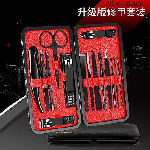 Kit de manucure en acier inoxydable SCRUBY, set de pédicure durable avec pince à épiler - 7