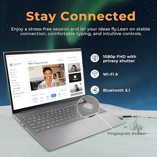 Image of Lenovo ThinkBook Business 15.6'' FHD Laptop, Powerful Intel Core i7(10-Core, Up to 4.7 GHz), 16GB RAM, 1TB SSD, Windows 11 Pro, Ethernet Port RJ-45, SD Card Reader, Fingerprint Reader, WOWPC USB