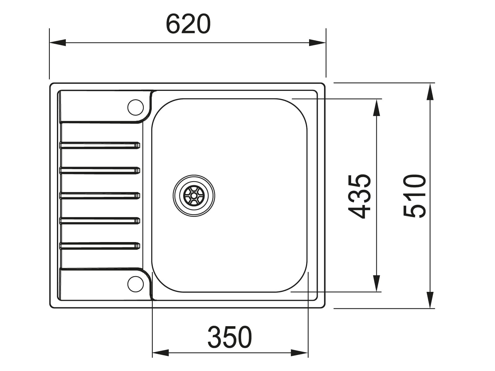 Franke Argos AGX 211-62 - 127.0476.450 Edelstahlspüle gebürstet