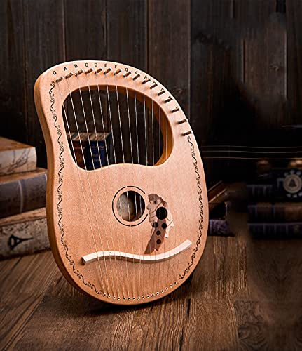 21 String Lyre Harp Massief Houten Mahonie Met Draagtas, Chinese Harp Heptachord voor Beginner Muziek Liefhebbers… - Image 7