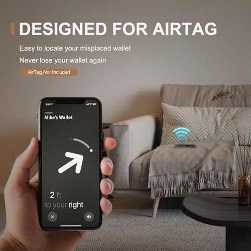 Image of Suncat Slim Airtag Wallet for Men Card Holder RFID Wallet with Money Clip