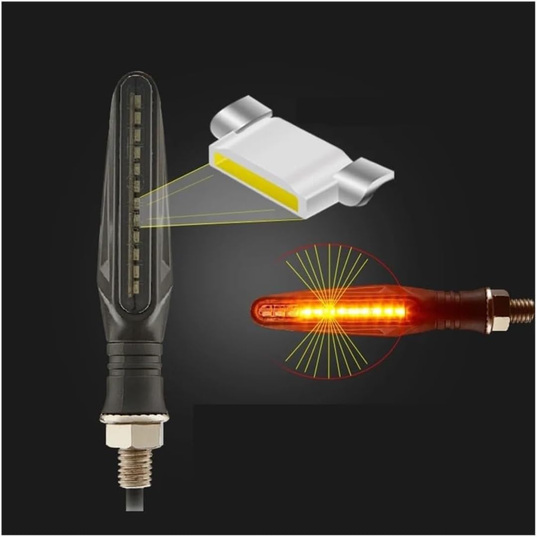 Générique Clignotant de moto Clignotants LED E11 pour moto, 335 SMD, clignotants (e11, 2 pièces)